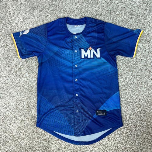Minnesota Twins Jersey Mens Medium Blue Bailey Ober 17 City Connect Style SGA A1