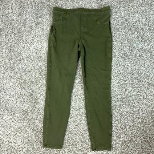 Spanx Pants Womes Extra Large Green Jean ish Ankle Leggings Trousers Pull On