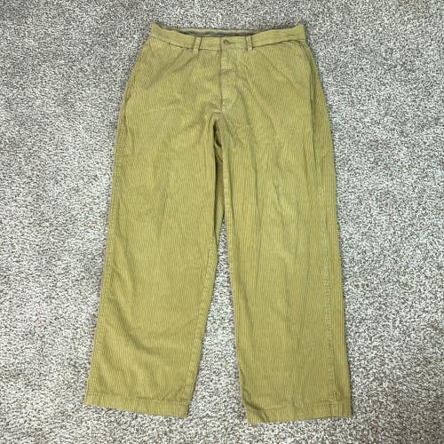 Tommy Bahama Pants Mens 35x30 Gold Casual Corduroy Silk Blend Trousers Work