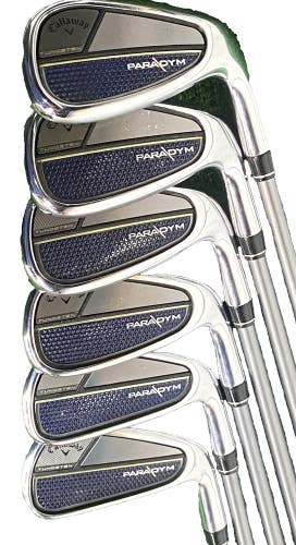 Callaway Paradym Forged 455 Iron Set 6-PW,AW RH 65g HZRDUS 5.5 Regular Graphite