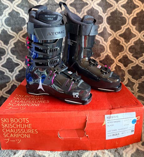 Brand New! 2026 Atomic Redster TX 110 Ski Boots Size 26.5 Flex-110