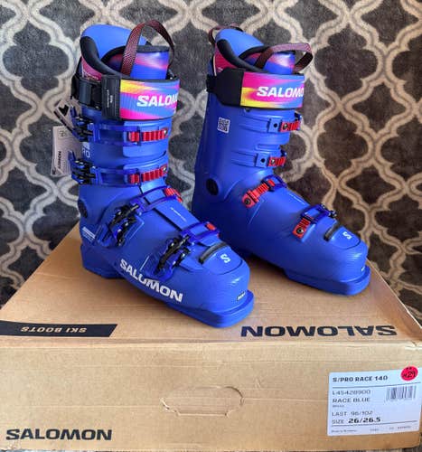 Brand New! 2027 Salomon S Pro Race 140-Size 26.5 Flex-140