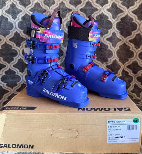 Brand New! 2027 Salomon S Pro Race 110 Size 26.5 Flex-110