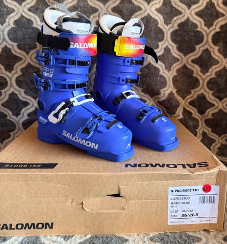 Brand New! 2026 Salomon S Pro Race 110 Size 26.5 Flex-110