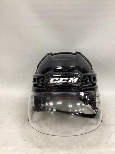 Used CCM TACKS 910 Helmet Half Visor Combo Black MD 11851-S000053835