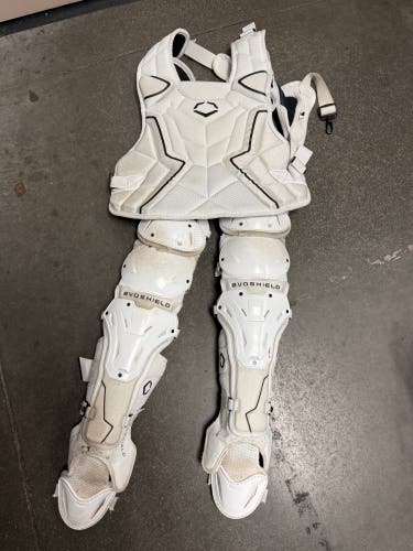 White EvoShield Catcher's Set (Used)