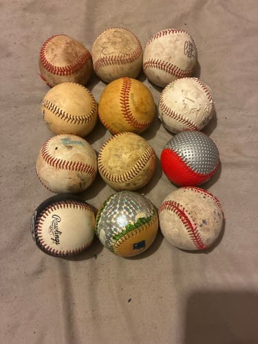 Used Baseball Balls Pack Of 12