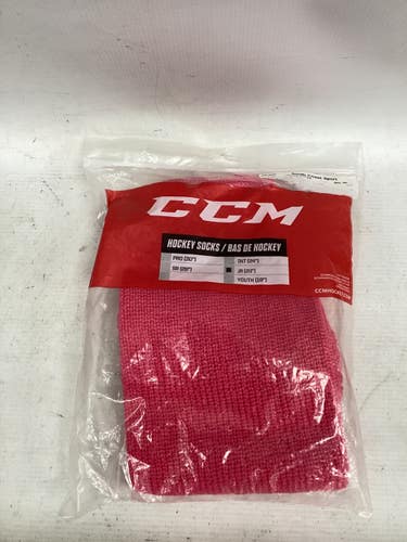 Used CCM Hockey Sock Pink Junior 11851-S000053592