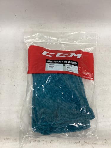 Used CCM Hockey Sock Teal Intermed 11851-S000053600