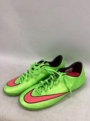 Used Nike Soccer Indoor Shoes Lime Green Senior 9 11851-S000053711