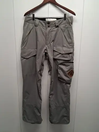 Analog Clothing Co Provision Pants Mens Sz S Gray Pockets Snowboard Performance