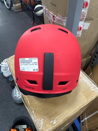 Used Smith Snowsport Helmet Adult Red One Size 11337-S000498692