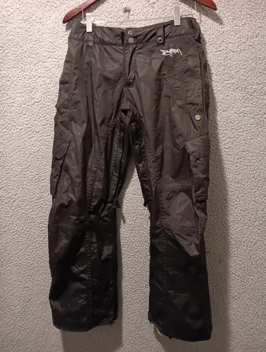 Burton Women Stow Cargo Snowboard Snow Ski Pant Medium Black