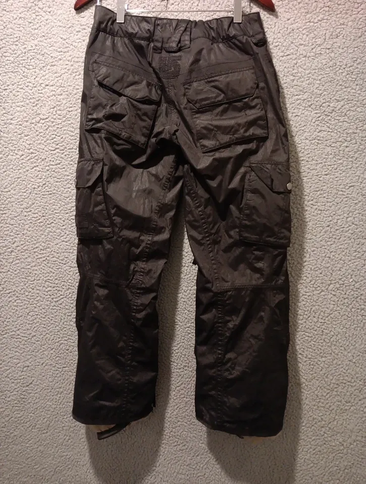 Burton Women Stow Cargo Snowboard Snow Ski Pant Medium Black