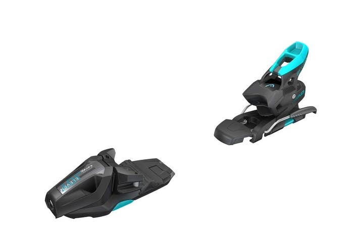 Tyrolia JOY 11 GW SLR Womens Ski Bindings, Matte Black/Speed Blue, 78 mm Brake