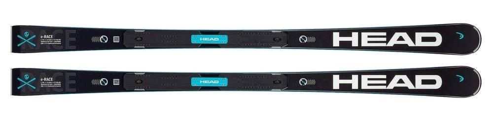 HEAD Worldcup Rebels e-Race Skis with RP EVO 14 Plate, Black/White