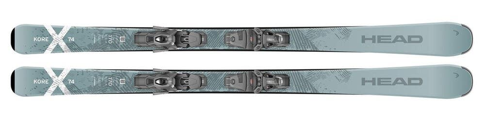 HEAD Kore X 74 LYT-PR All-Mountain Skis, Blue/White, 163 cm