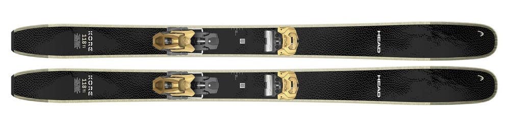 HEAD KORE 118 Ti Freeride Skis, Black/Beige