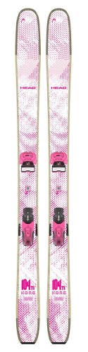 HEAD KORE 104 Ti W Womens Freeride Skis, White/Pink