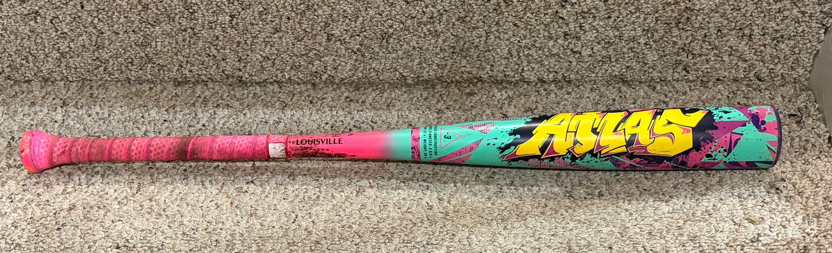 Louisville Slugger Atlas Wildstyle BBCOR Certified Bat (-3) 32" (Used)