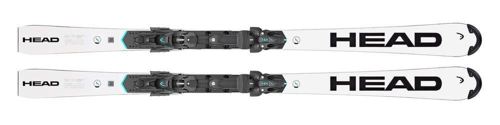 HEAD Worldcup Rebels e-SL Rebel Slalom Race Skis, White/Black, 151 cm