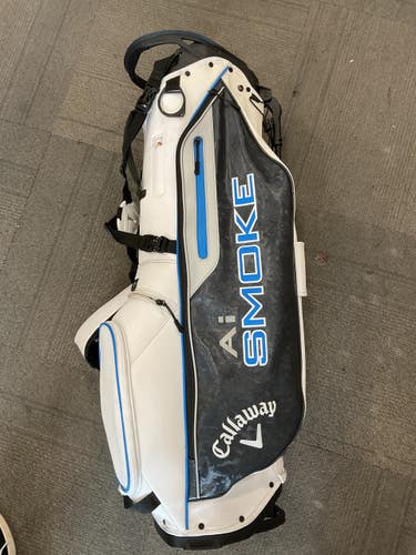 Used Callaway AI SMOKE STAND BAG Mens Stand Bag White 11614-S000245635