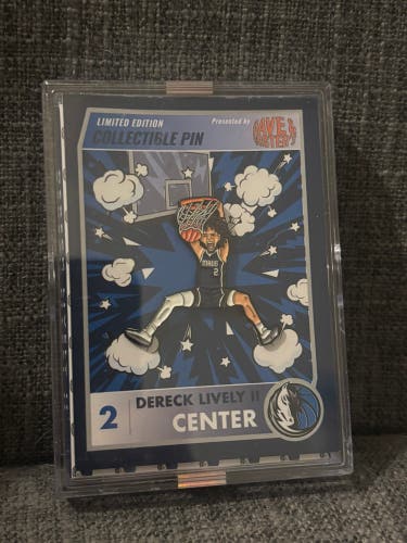 Dallas Mavericks NBA Dereck Lively II Limited Edition Collectible Pin