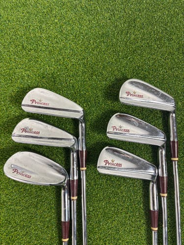 Vintage Ben Hogan Princess Ladies Iron Set 5-9 + Sand Wedge 6 Clubs RH Steel