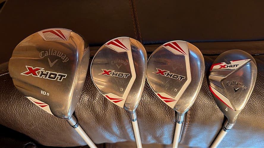Men's 2013 Callaway 2013 X Hot Right Handed Driver Stiff Flex 10.5 Loft and 3 other clubs (Used)