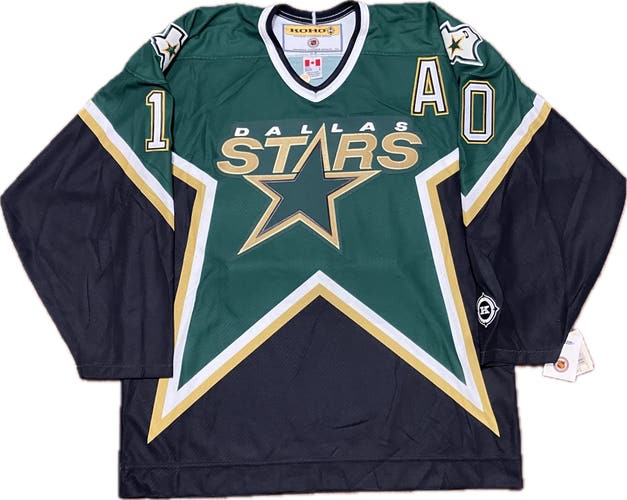 NWT Dallas Stars Brenden Morrow Autographed KOHO NHL Hockey Jersey Size L