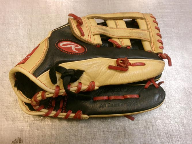 Used Rawlings SELECT PRO LITE BB/SB Glove RH Throw Black 12" 11339-S000207687
