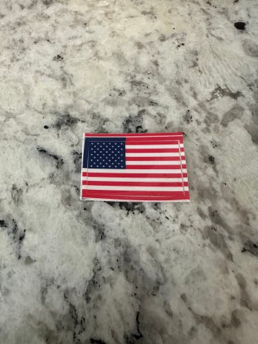 American Flag Helmet Decal