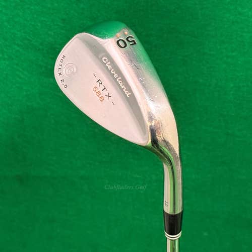 Cleveland RTX 588 Rotex 2.0 Chrome 50-10 50 Gap Wedge Dynamic Gold Wedge Flex