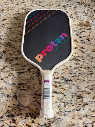 New PROTON SERIES THREE Pickleball Paddle Black
