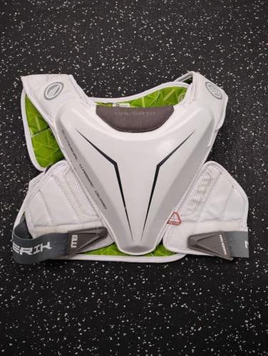 Used Maverik M5 Lacrosse Shoulder Pads White MD 11849-S000045093