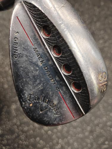 Used Callaway MACK DADDY 4 Golf Wedge Mens LH 60 Degree 11849-S000045086