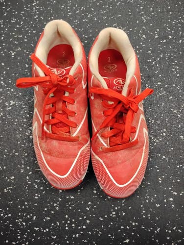Used Athletic Works BB CLEAT BB/SB Cleats Red Junior 02 11849-S000045078