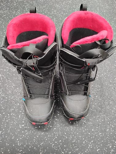 Used Salomon PEARL Womens Snowboard Boots Black Senior 10 11849-S000045058