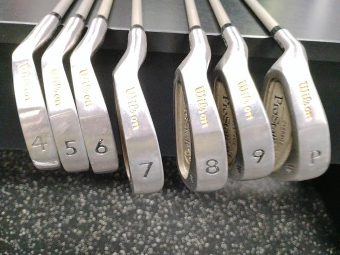 Used Wilson OVERSIZE PRO STAFF Womens Package Set LH Tan 11 Piece 11849-S000045060