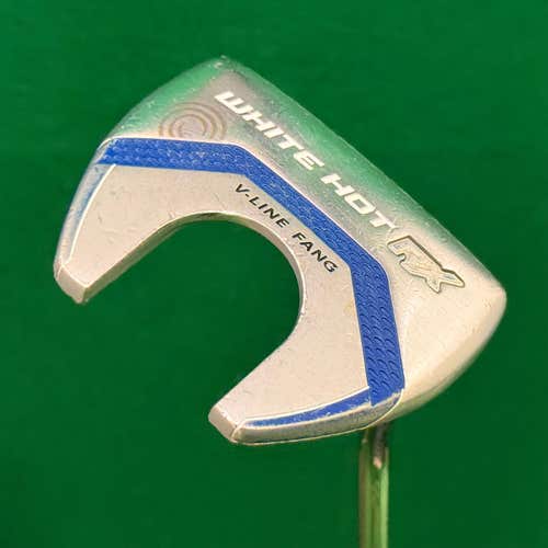 Odyssey White Hot RX V-Line Fang 33" Double-Bend Mallet Putter Golf Club