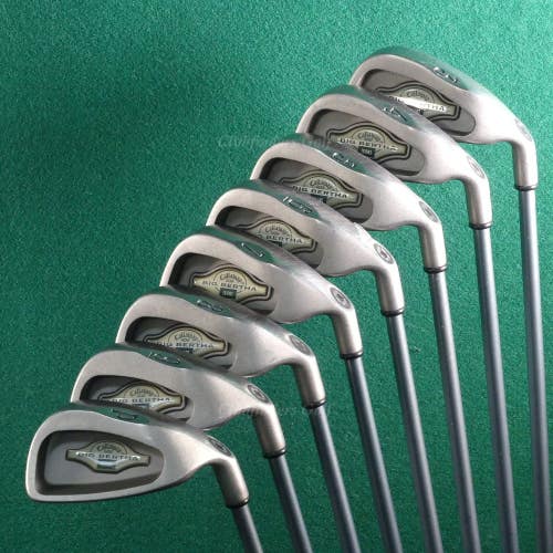 Lady Callaway Big Bertha 1996 3-PW Iron Set Factory Ladies Gems Graphite Ladies
