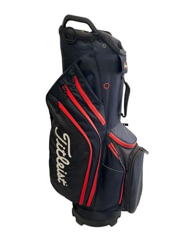 Used Titleist 14 Way Mens Cart Bag Black/Red 11692-S000158543