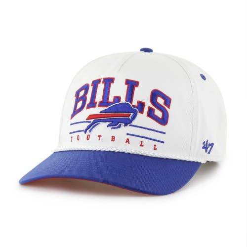Buffalo Bills '47 Brand White NFL Roscoe Rope Hitch Adjustable Snapback Hat