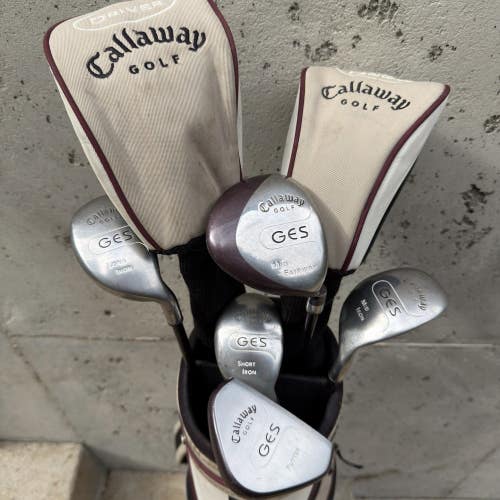 Callaway GES Womens Ladies Golf Club Set Driver Woods Irons Putter Bag