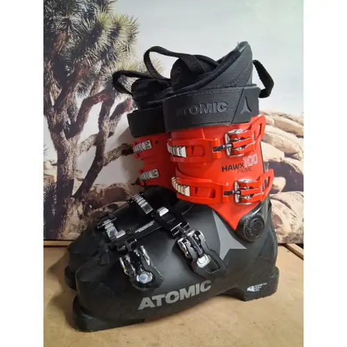Atomic Hawx Prime 100 Mens Ski Boots Black Red Size 26/26.5 100mm Last
