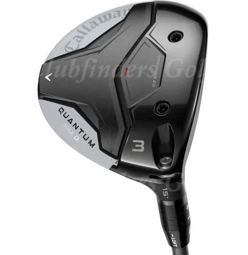 NEW Callaway '26 Quantum Max D 15 Fairway 3 Wood Denali Frost 5.5 Regular w/HC