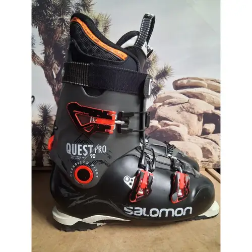 Salomon Quest Pro 90 Men Ski Boots Black Orange Size 29 29.5 336mm Hike Ride