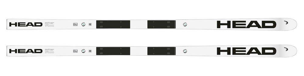 HEAD WCR e-DH Rebel Downhill Race Skis with Race Plate, White/Black, 210 cm