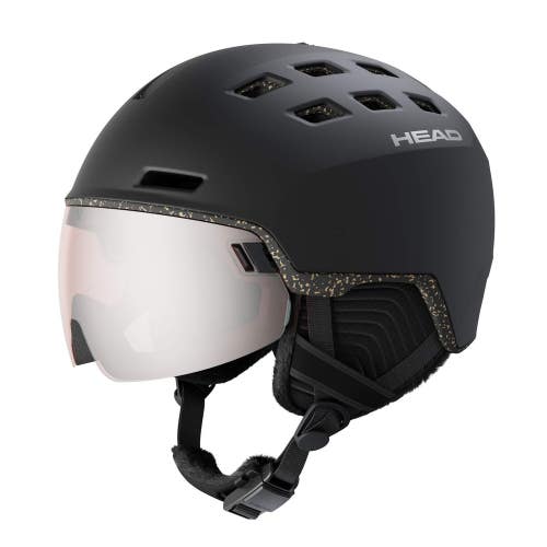 HEAD RADAR RETHINK Visor Ski Helmet, Black, Size XS/S