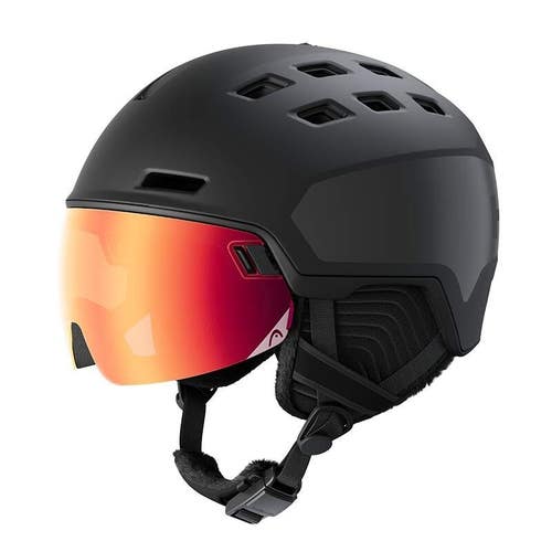 HEAD RADAR PRO Visor Ski Helmet, Black